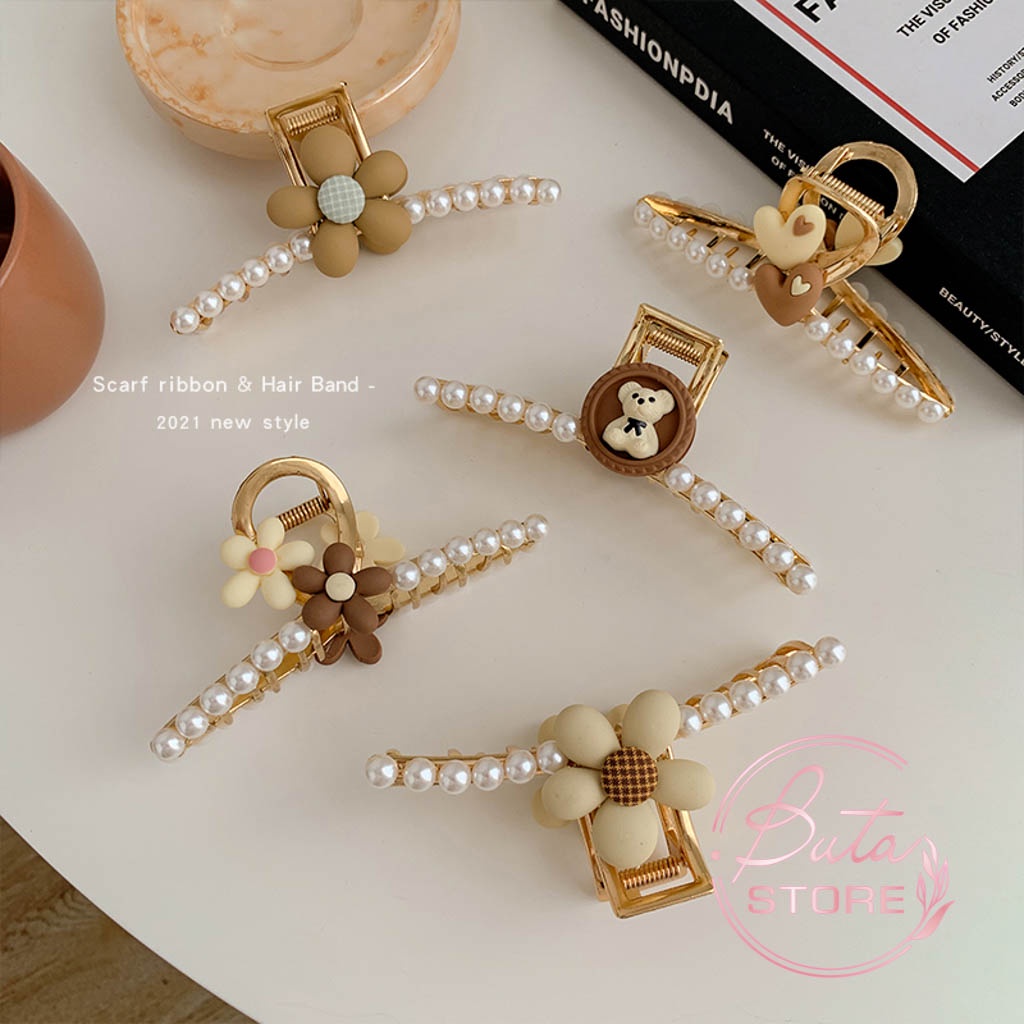Kẹp tóc kim loại phong cách hàn quôc buta kt12