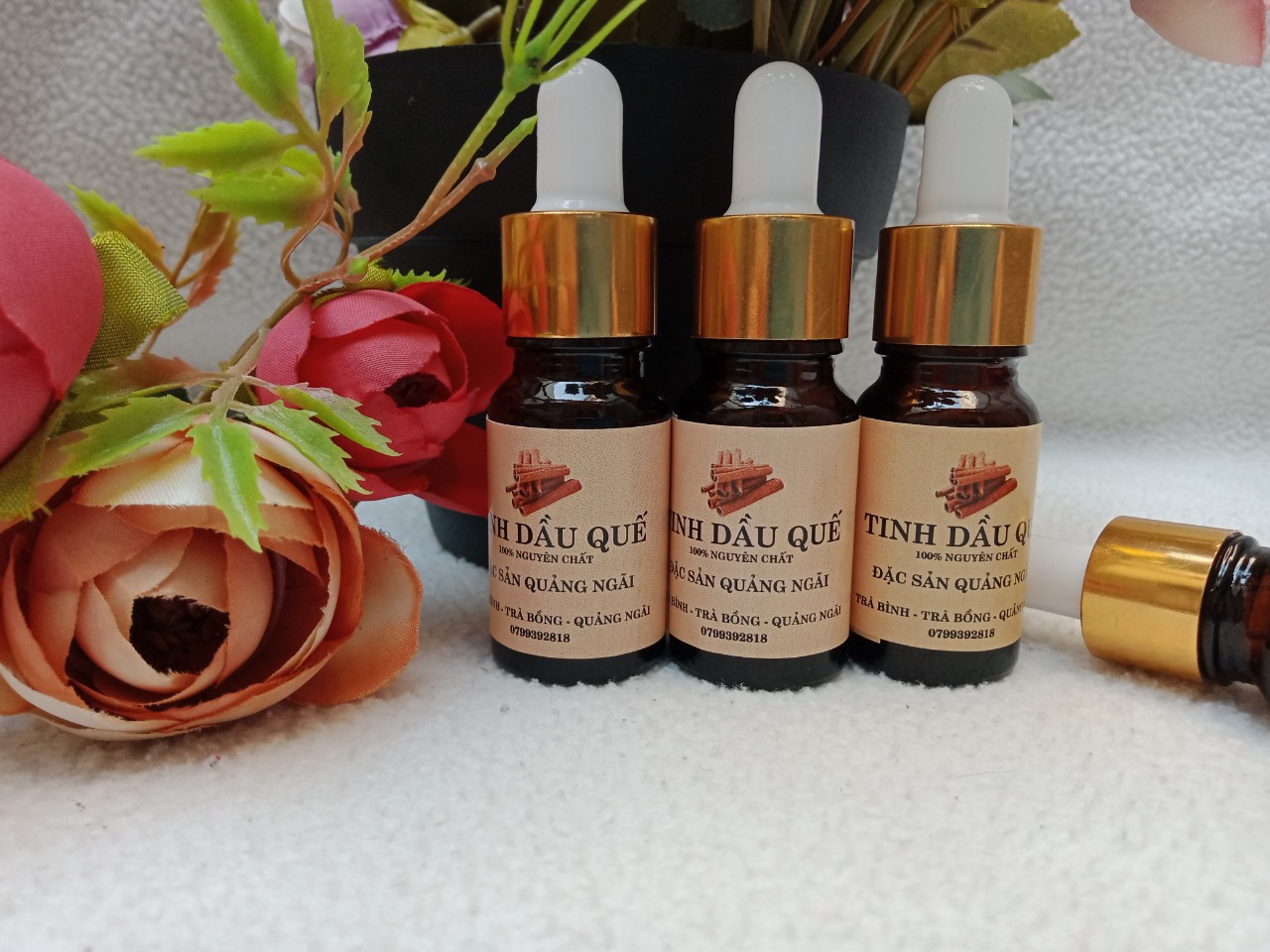 Tinh Dầu Quế Organic Nguyên Chất 100% Xông Phòng, massage, xông mũi, khử khuẩn