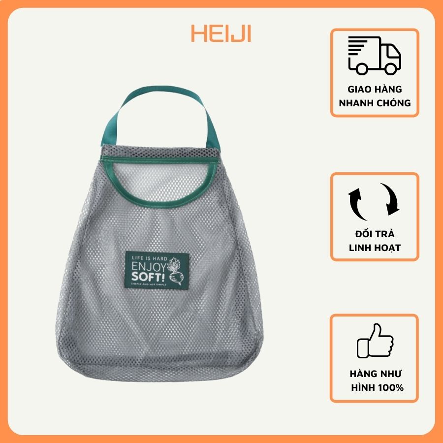 Túi đựng thực phẩm HEIJI túi đựng đa năng, bảo quản củ quả hành tỏi ớt