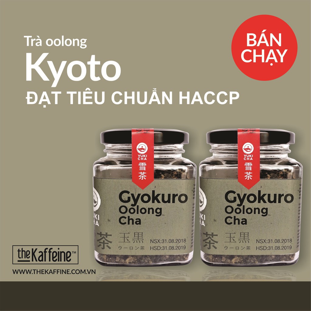 Bộ trà olong gyokuro 2 x 100 gram -bộ 2 hộp