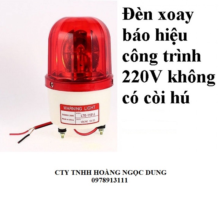 Đèn quay cảnh báo công trình thi công xoay tròn, đèn led xoay cảnh báo tín hiệu,đèn báo động, đèn công trường 220V