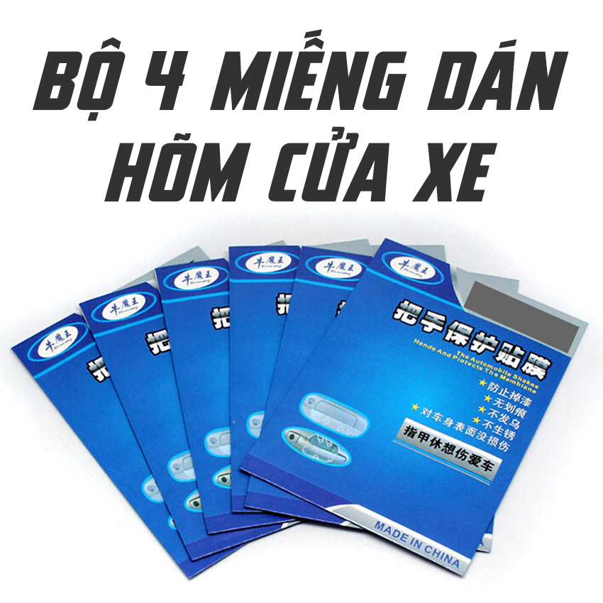 [HCM]Bộ 4 Miếng Dán Hõm Cửa Xe Ô Tô Miến Dán Tay Nắm Cửa Xe Ô Tô