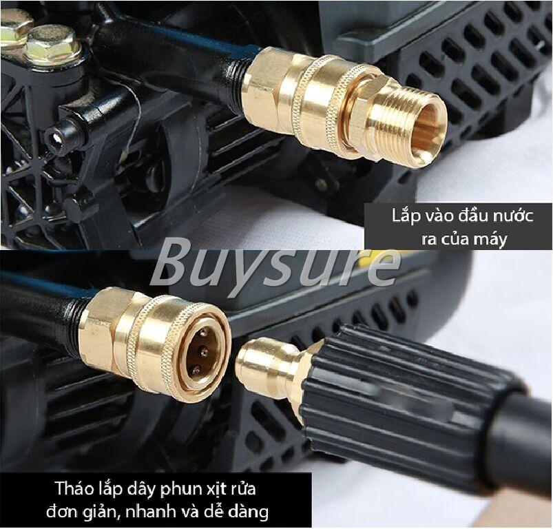 Bộ Khớp Đồng Nối Nhanh Từ Máy Rửa Xe Ra Đầu Dây Cao Áp -Bộ nối nhanh đầu nước ra máy xịt rửa áp lực cao với dây rửa
