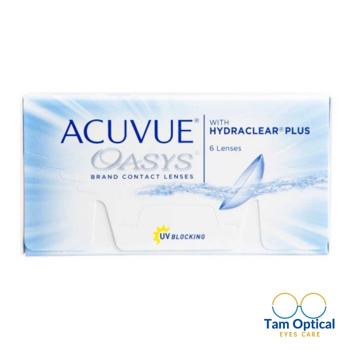Acuvue Oasys with HYDARCLEAR PLUS 6Lenses/6chiếc - kính áp tròng 2 tuần không màu