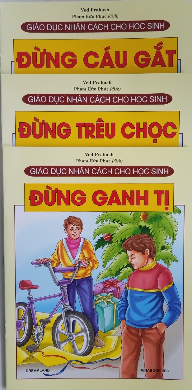 Combo sách giáo dục nhân cách cho học sinh : đừng cáu gắt + đừng trêu chọc + đừng ganh tị