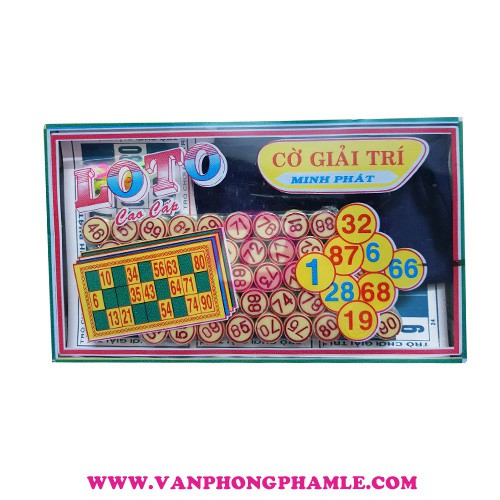 Cờ loto cao cấp số nhựa