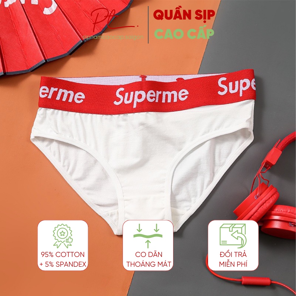 Sịp tam giác Supreme Quần lót nam chất liệu cotton cao cấp thấm hút mồ hôi và thoáng, form chuẩn mặc dễ chịu, quần sịp nam, quần lót nam, sịp đùi, sịp tam giác, đồ lót nam