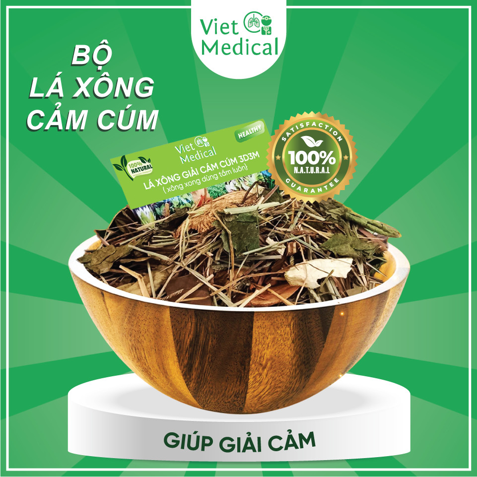 Lá xông giải cảm Việt Medical thảo mộc thiên nhiên