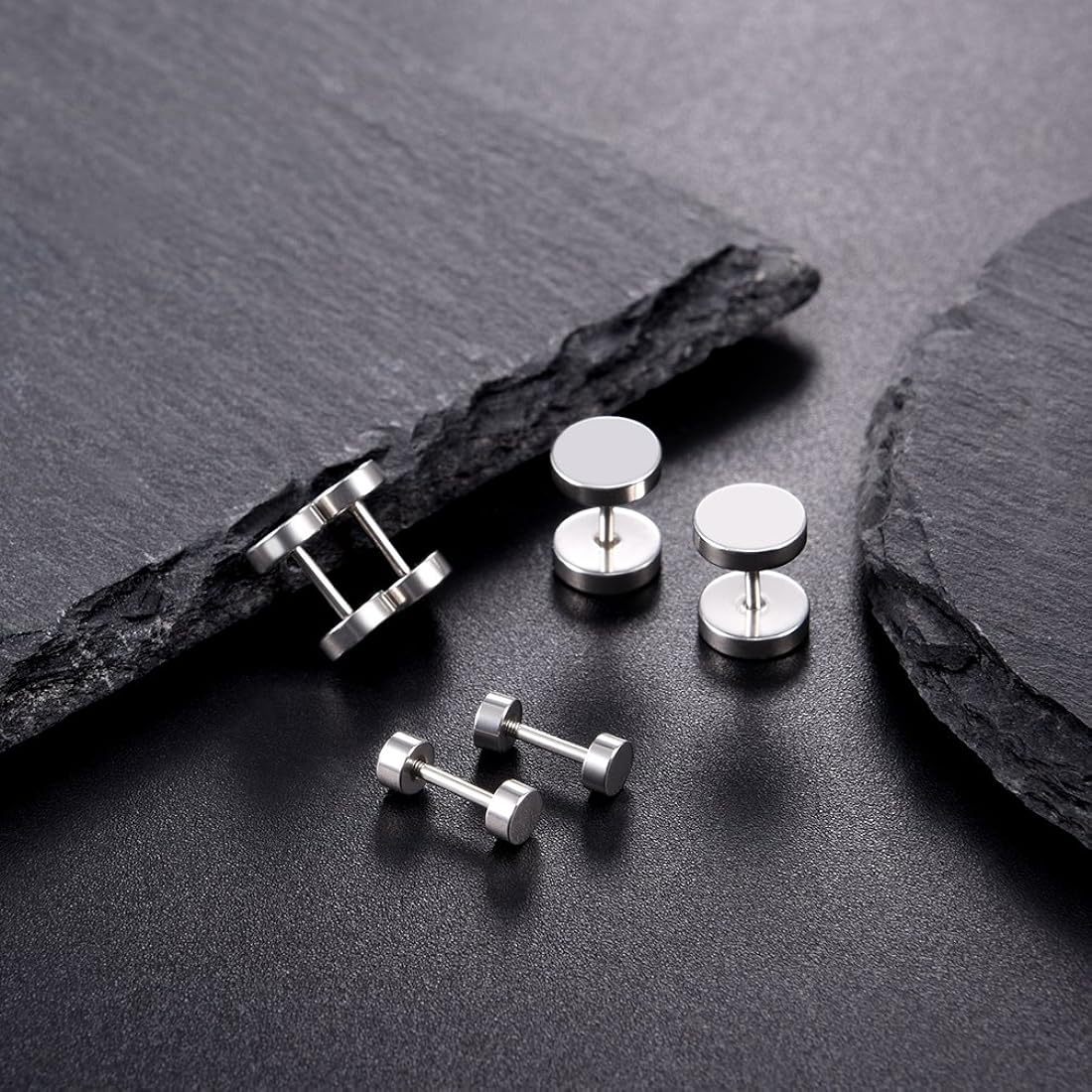 Bông Tai Quả Tạ Phong Cách Hàn Quốc Đơn Giản Giá Sỉ, Khuyên Tai Cục Tạ Đủ Màu BTQT68