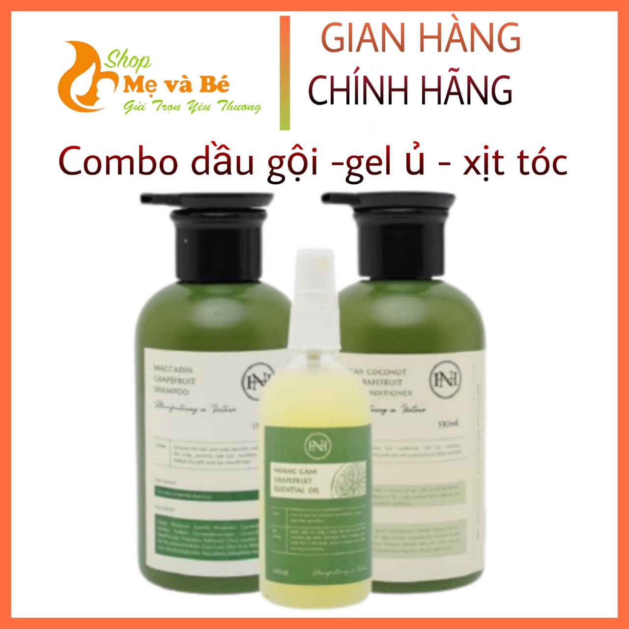 Combo bưởi nga hoàng 3 món Dầu gội bưởi maccadin+ gel ủ xả bưởi dừa argan+ tinh dầu bưởi xịt tóc Hoàng Cầm rung tóc
