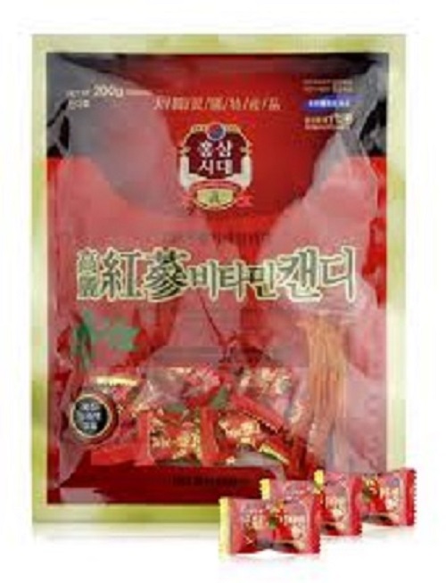 Kẹo sâm Hàn Quốc có đường 200gr/bịch