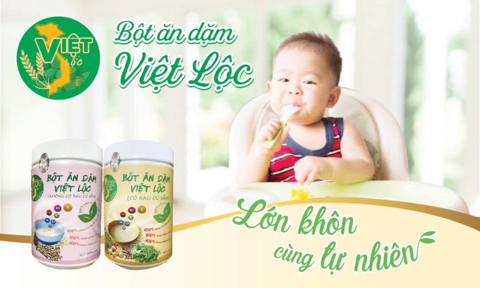 Bột ăn dặm việt lộc dành cho bé 4 - 10 tháng