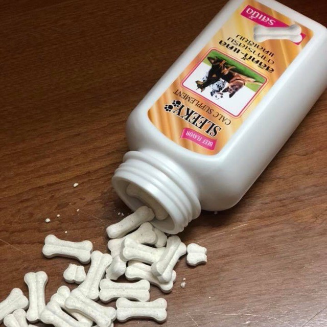 Viên canxi sleeky cho chó mèo chắc xương