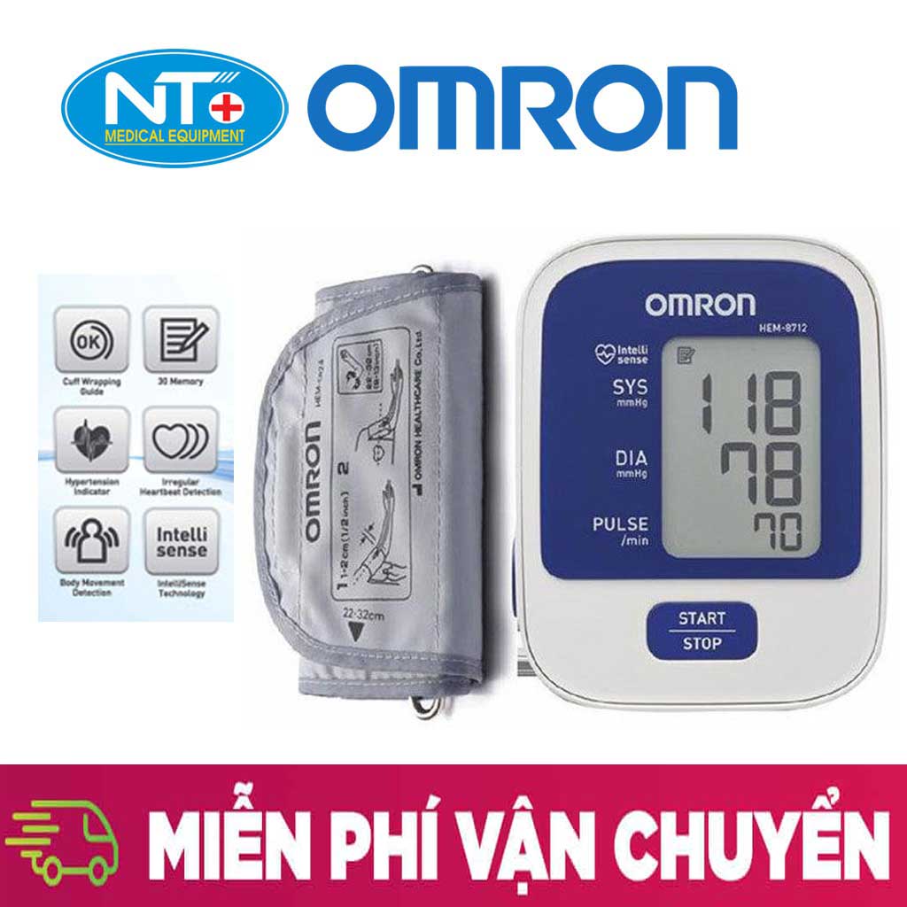 [HCM](HÀNG CHUẨN) Máy Đo Huyết Áp Omron - Mua Online Máy Đo Huyết Áp Chất Lượng Giá Tốt - Máy đo huyết áp bắp tay tự động Omron HEM Công Nghệ Mới Nhất Thiết Kế Gọn Nhẹ Kết Quả Chính Xác Dễ Dàng Sử Dụng