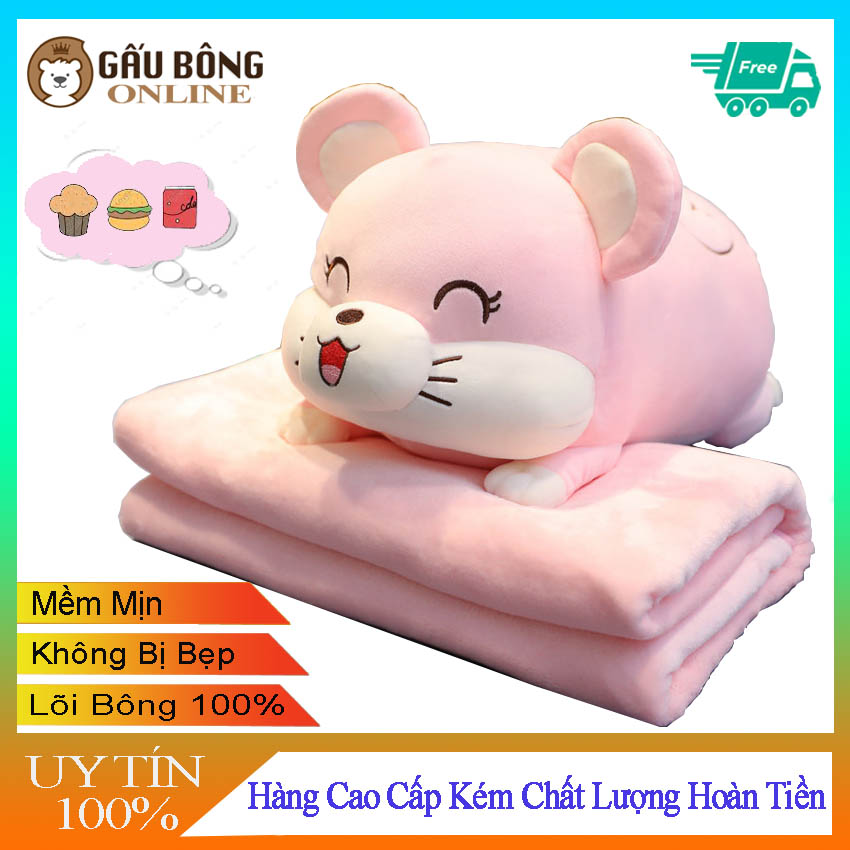 [HÀNG CAO CẤP] Gấu Bông Heo Lười Mắt Híp Béo Ú - Chuột Đáng Yêu - Chuột Hamster Ngộ Nghĩnh - Mềm Mịn - An Toàn Cho Trẻ Nhỏ