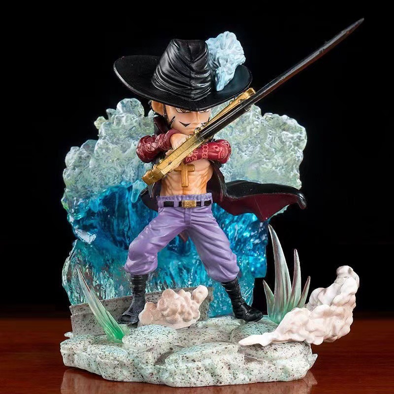 Mô hình one piece mihawk chibi 12cm thợ săn hải quân siêu ngầu