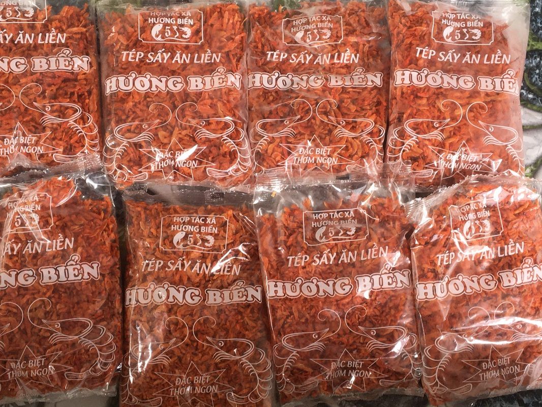Tép sấy dùng ngay 100gram tép sấy khô sẵn gia vị
