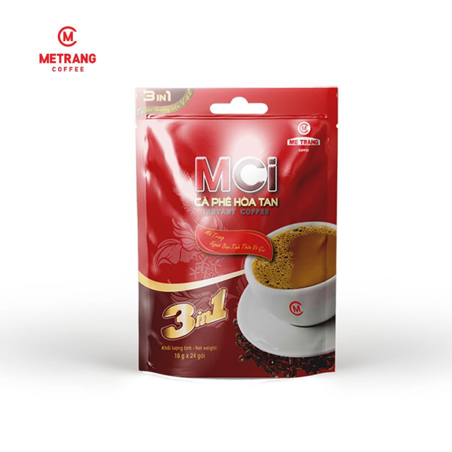 Cà Phê hòa tan Sữa 3in1 (MCi)-  Mê Trang - túi 24 gói