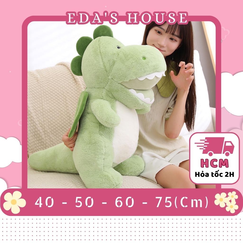 Gấu bông khủng long xanh có cánh khủng long cute eda's house