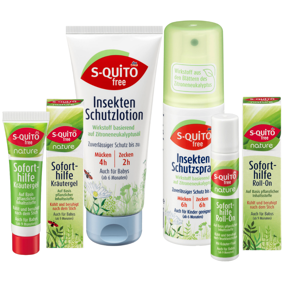 Kem chống muỗi và côn trùng cắn squito free cho trẻ sơ sinh và trẻ em 100 ml