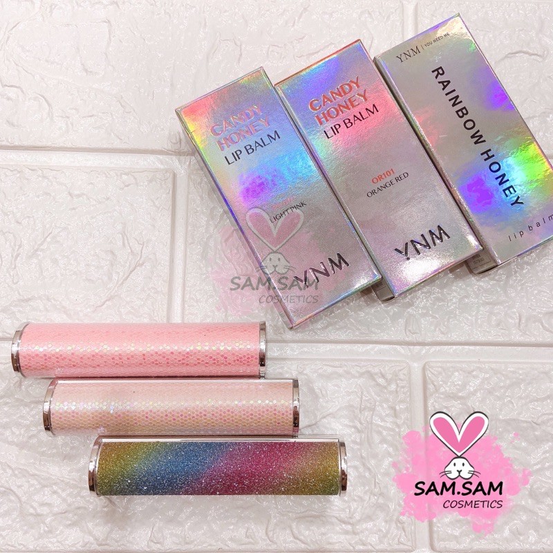 Son dưỡng môi đổi màu ynm rainbow honey lip balm/candy honey lip balm