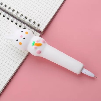 Combo 2 squishy gel mực đen dễ thương - Thỏ ôm carrot