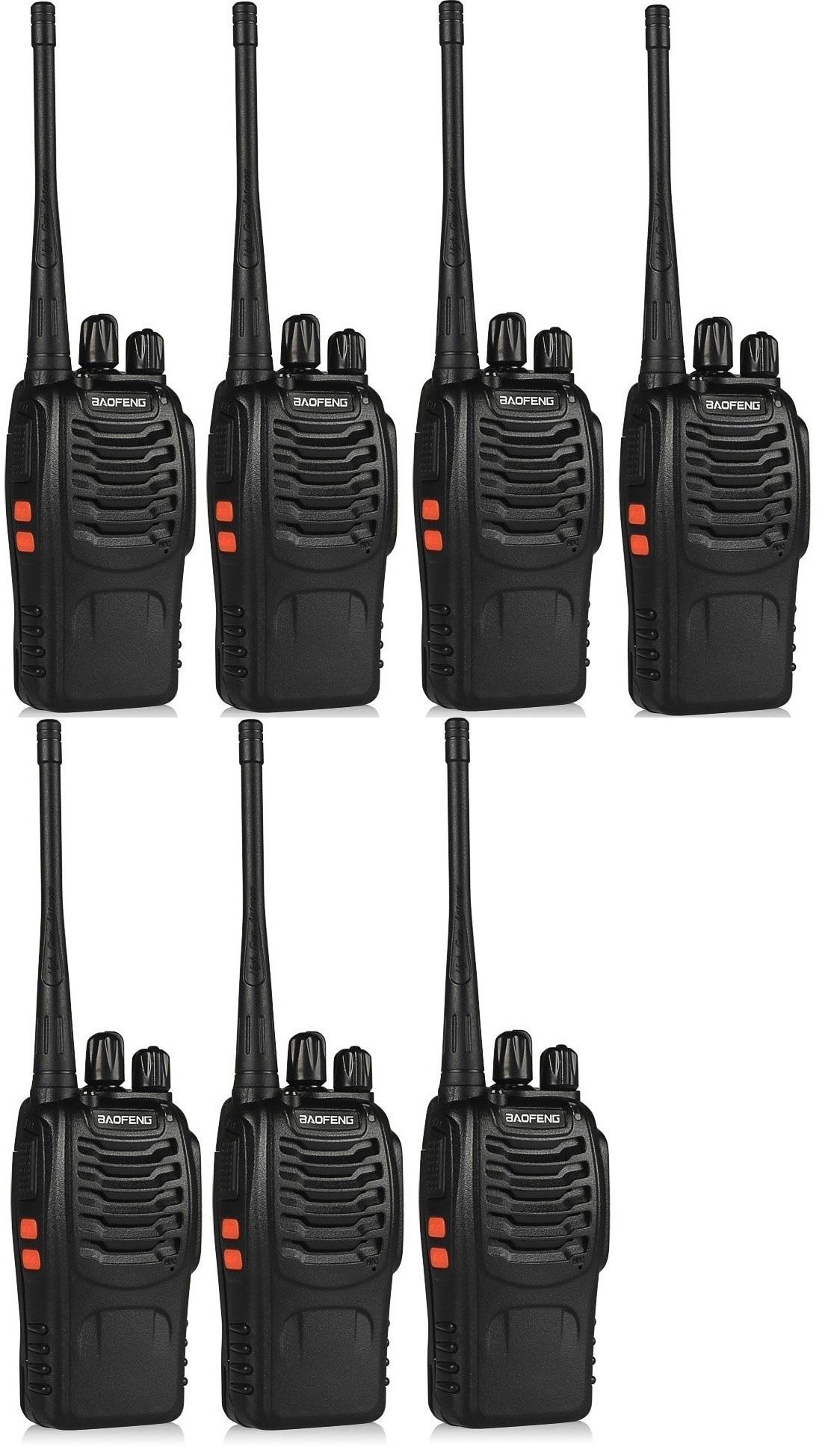 Bộ 7 bộ đàm baofeng 888s + tặng 7 tai nghe bộ đàm