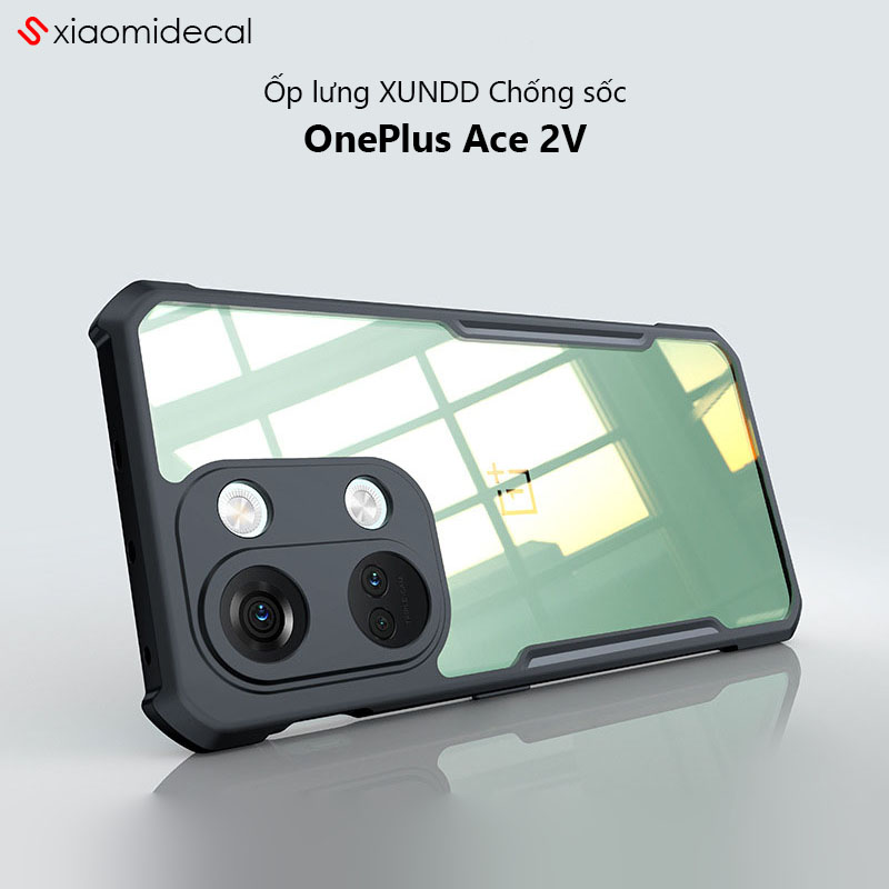 Ốp lưng XUNDD OnePlus Ace 2V Mặt lưng trong, Viền TPU, Chống sốc