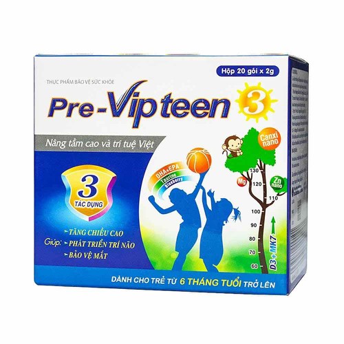 Cốm pre-vipteen 3 - bổ sung canxi cho trẻ