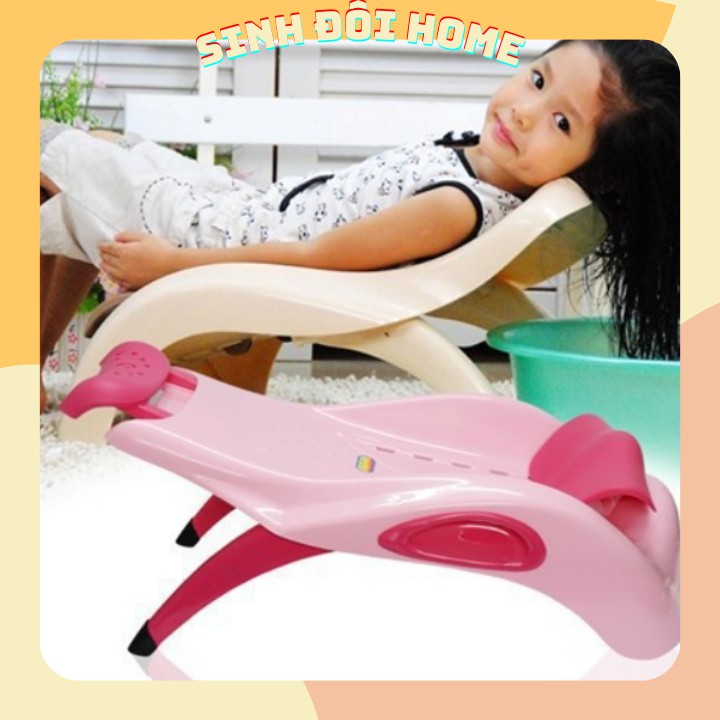 [GIÁ HỦY DIỆT]Ghế Gội Đầu Cho Bé Cỡ Đại Việt Nhật, Có Tấm Lót Đỡ Gáy Bé Không Bị Mỏi Cổ