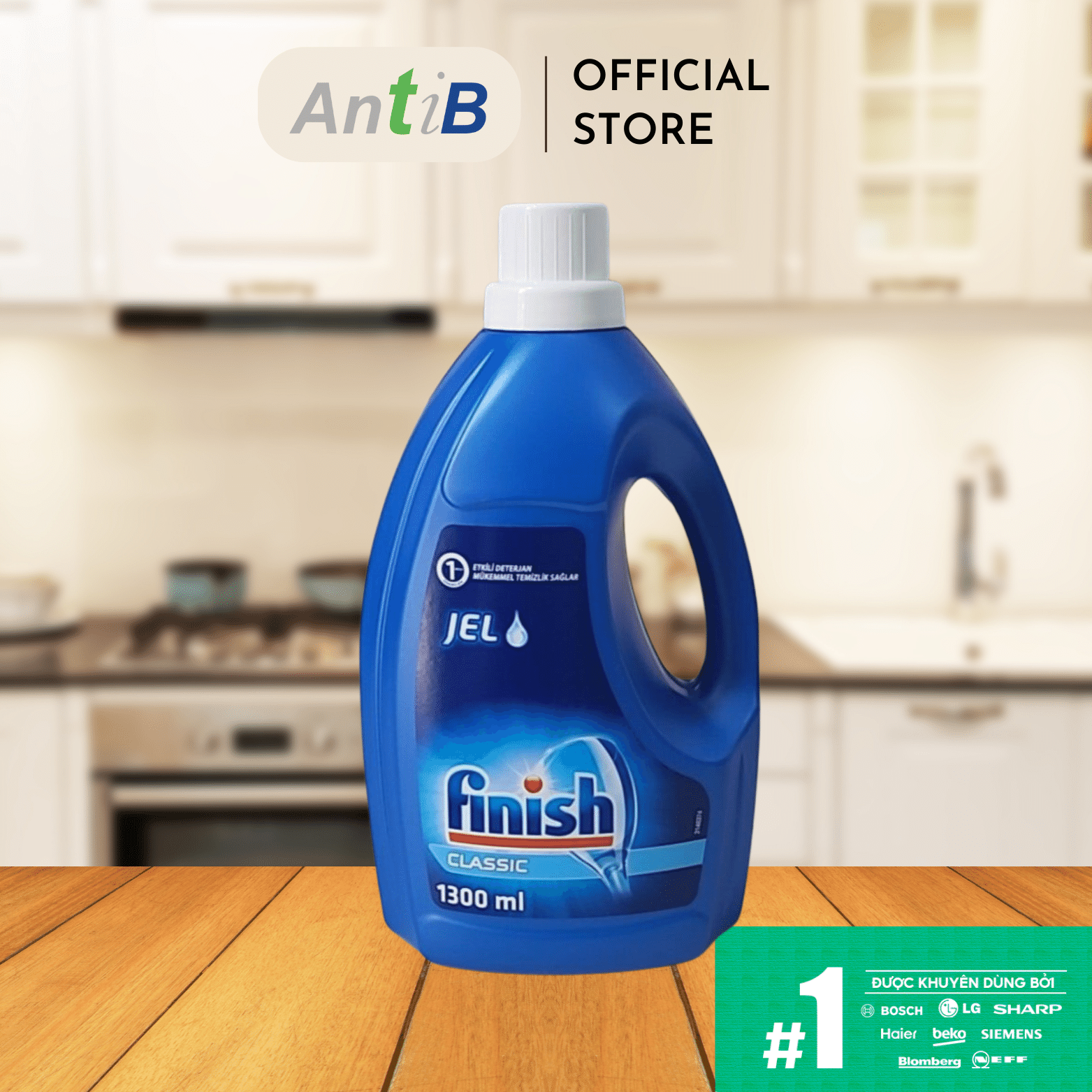 Gel rửa chén bát - Finish Classic Power Gel 1.3L Nhập Khẩu