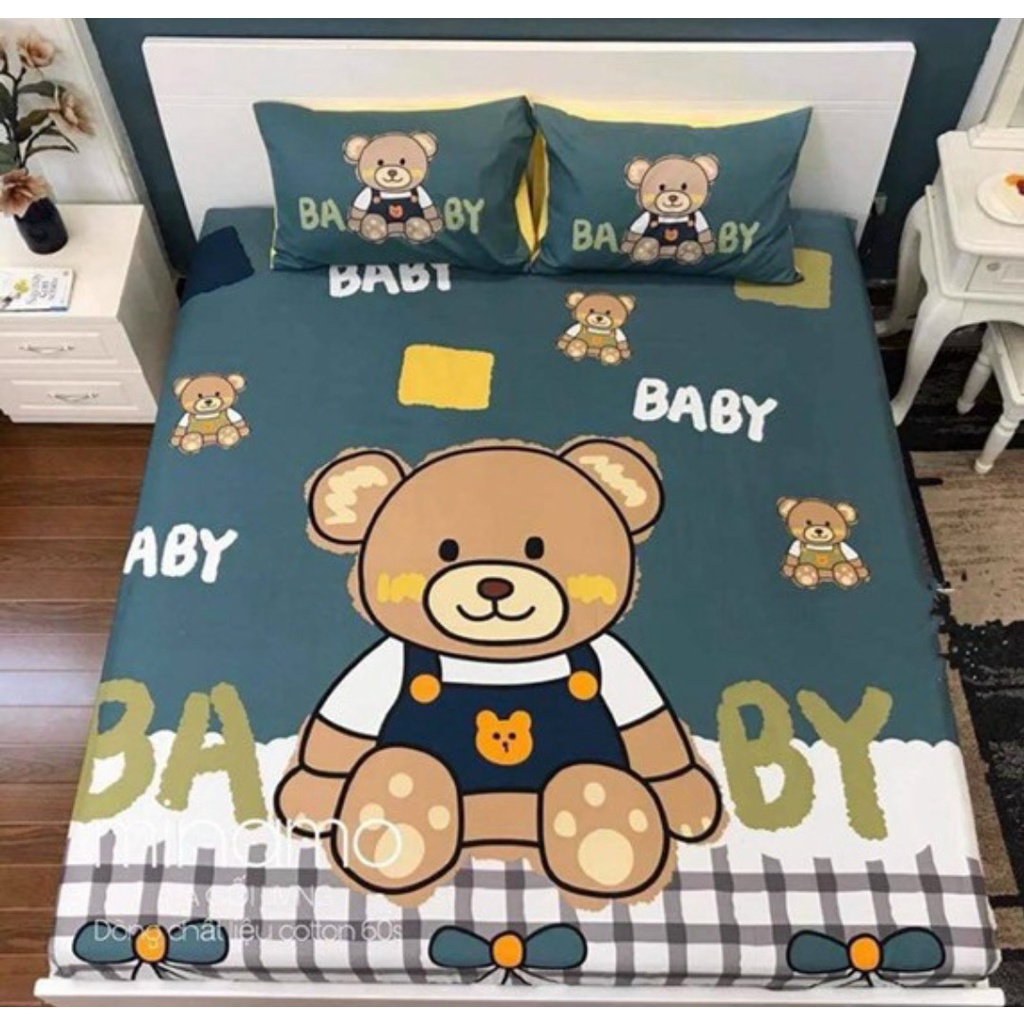 Ga chống thấm 100% cotton kháng khuẩn cao cấp nằm trực tiếp 1m6 x 2m