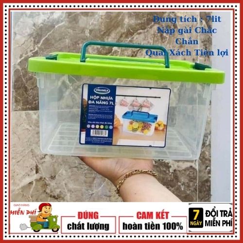[HCM]Hộp nhựa đa năng 7lit.