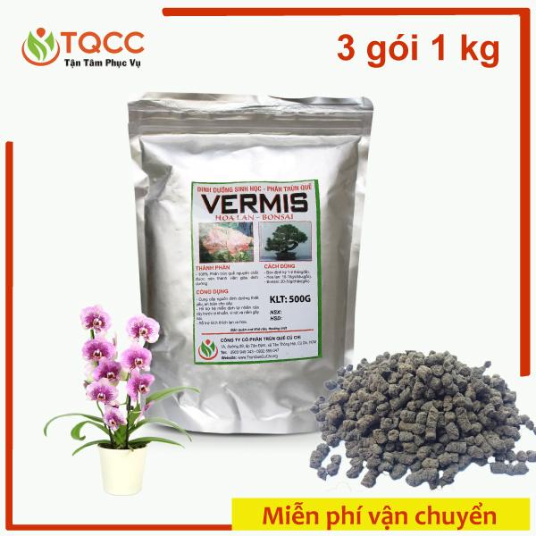 Phân viên tan chậm Vermis chăm sóc hoa lan ra rễ