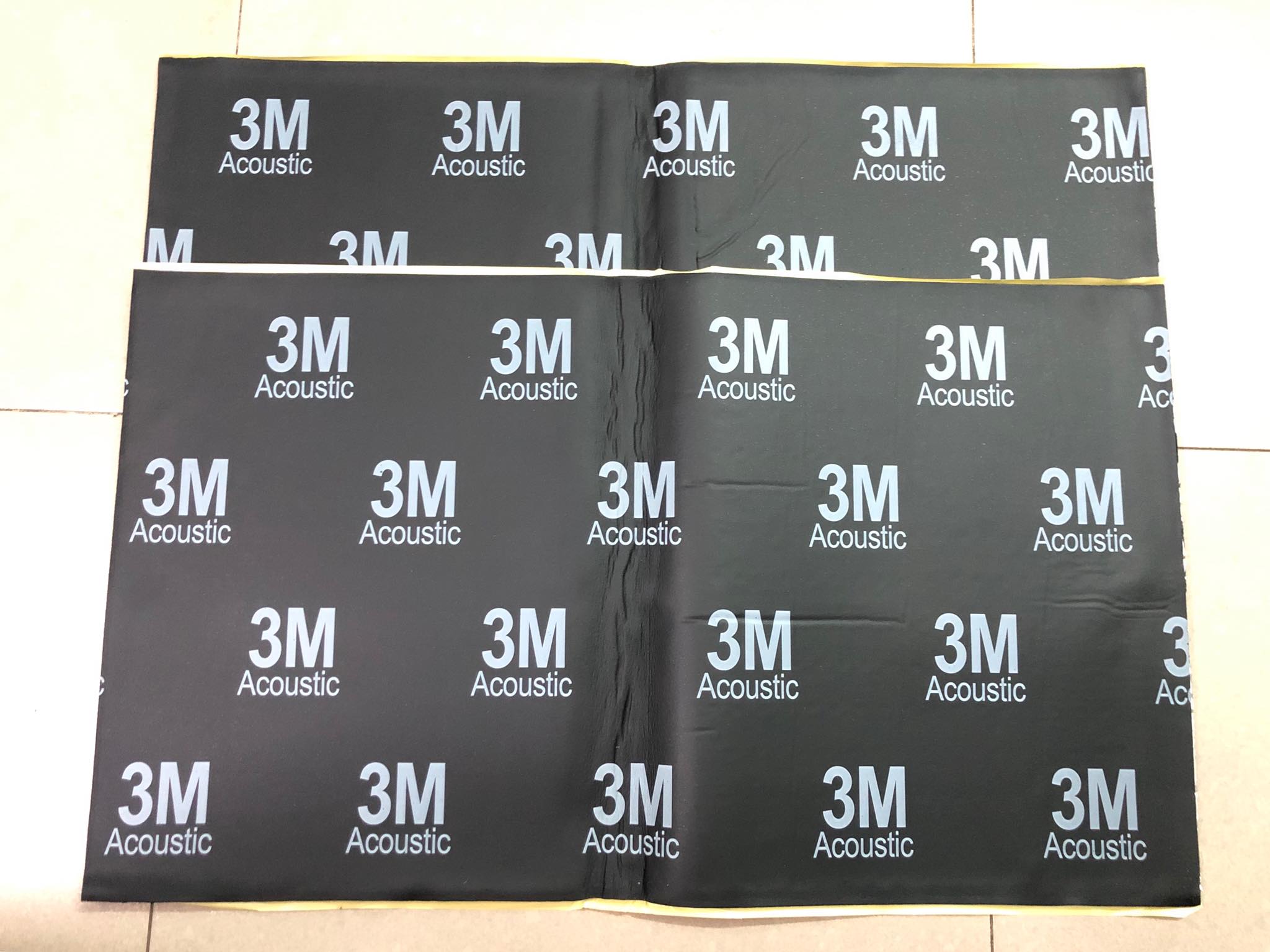 Combo 2 tấm cách âm xe hơi hiệu 3M™ ACOUSTIC - 3 lớp dày 6mm