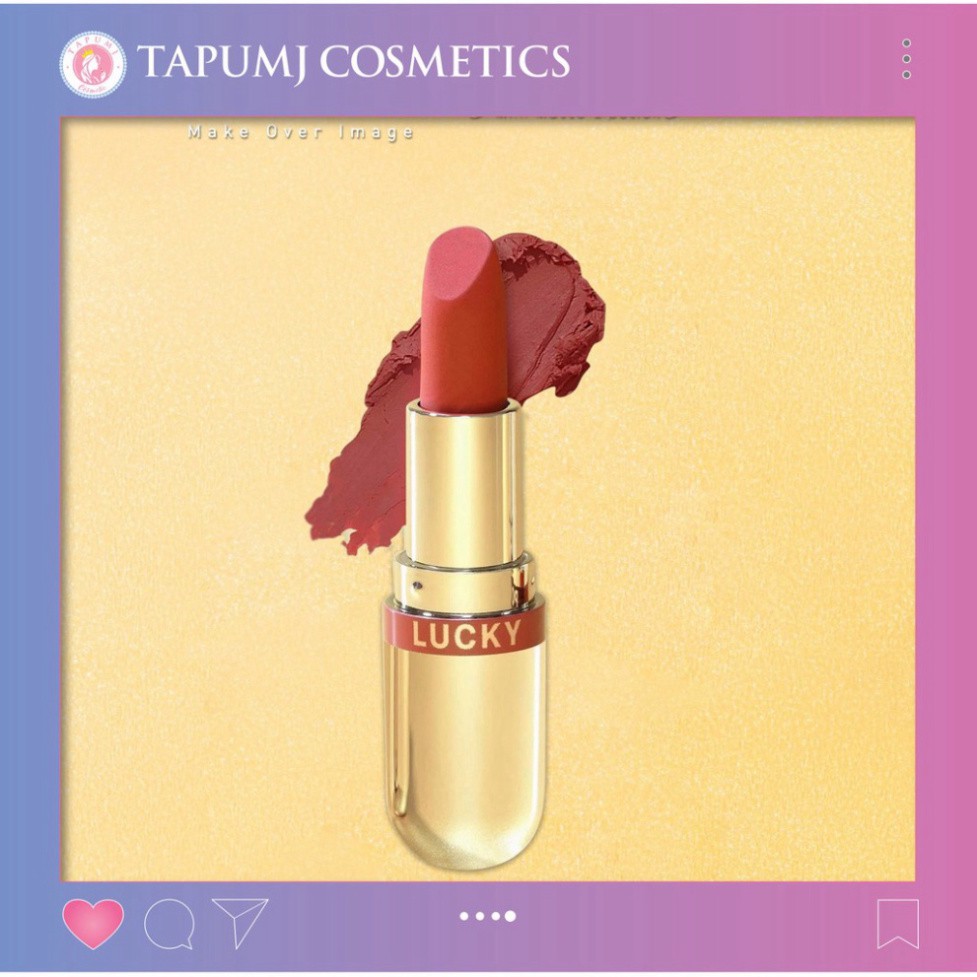 Son môi cam nâu đất m.o.i hồ ngọc hà son thỏi mini golden gift
