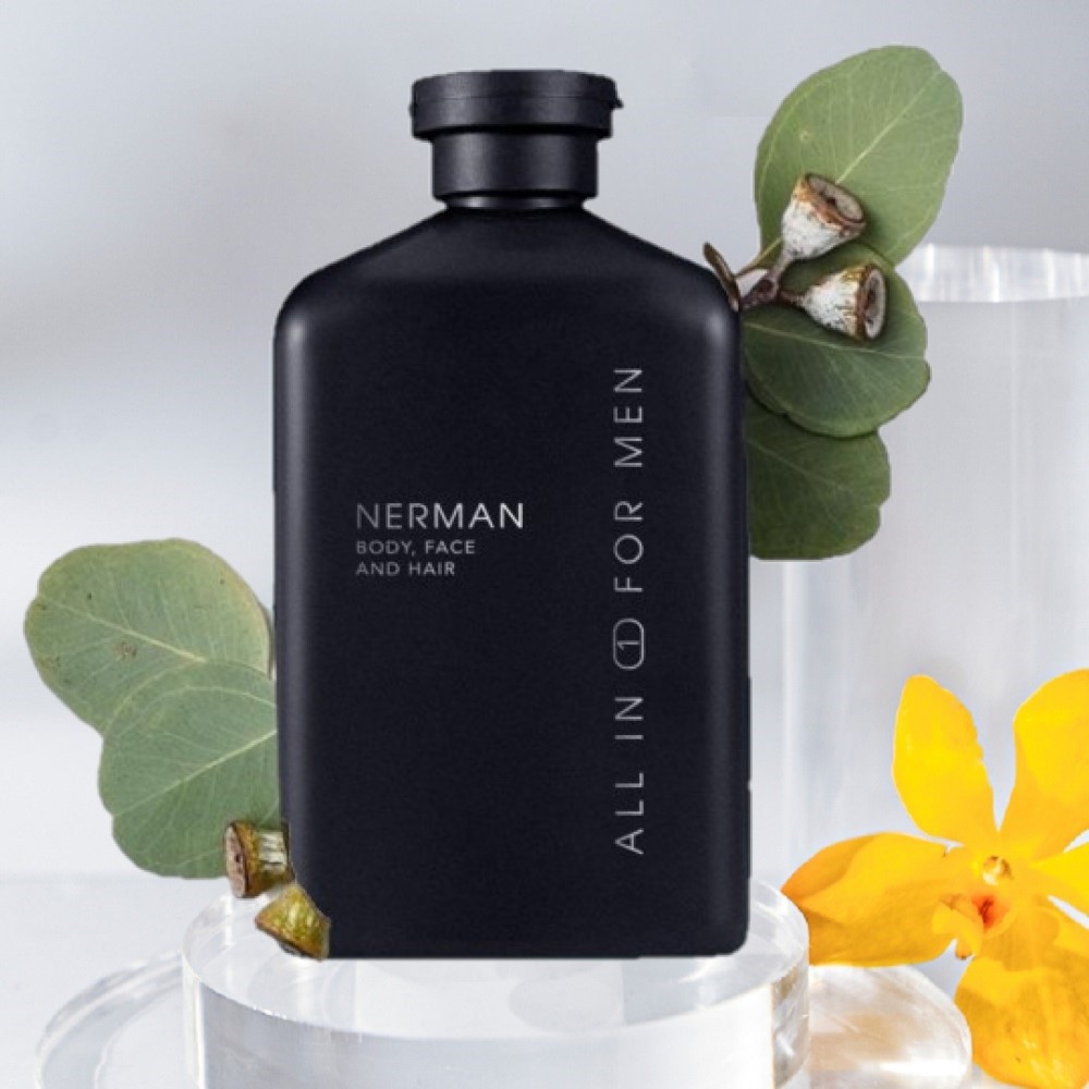 Sữa tắm nerman gentleman 3 in 1 350ml hương nước hoa cao cấp chăm sóc cơ thể tắm gội rửa mặt nerman gentleman 3 in 1 top to toes body wash 350ml