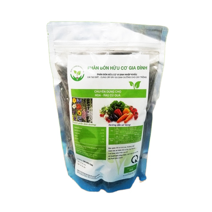 [HCM]Phân Bón Chuyên Hoa - Rau Củ Quả - phân Hữu Cơ Vi Sinh Nhập Khẩu - Chuyên Hoa - Rau Củ Quả 1Kg