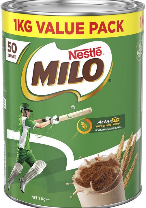 Sữa hộp bột Nestlé Milo Australia  1 kg  dinh dưỡng cho trẻ phát triển vượt trội quà tặng mẹ shop