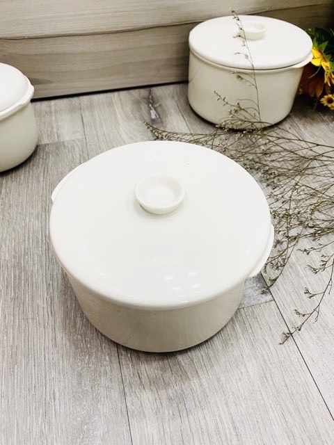 Thố sứ kèm nắp 1.6 lít thay thế lõi sứ của nồi nấu chậm bear 1.6l