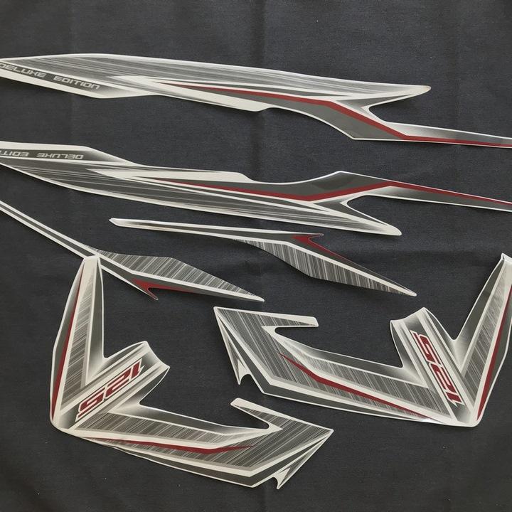 Bộ tem xe AIRBLADE 2014 TRẮNG XÁM ( MÀU TRẮNG CHỮ ĐỎ )