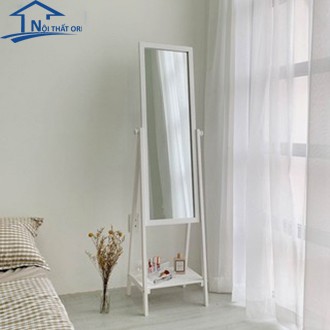 [HCM]Gương soi toàn thân gương đứng phối kệ khung gỗ hàn quốc thiết kế mới - Nội Thất Ori