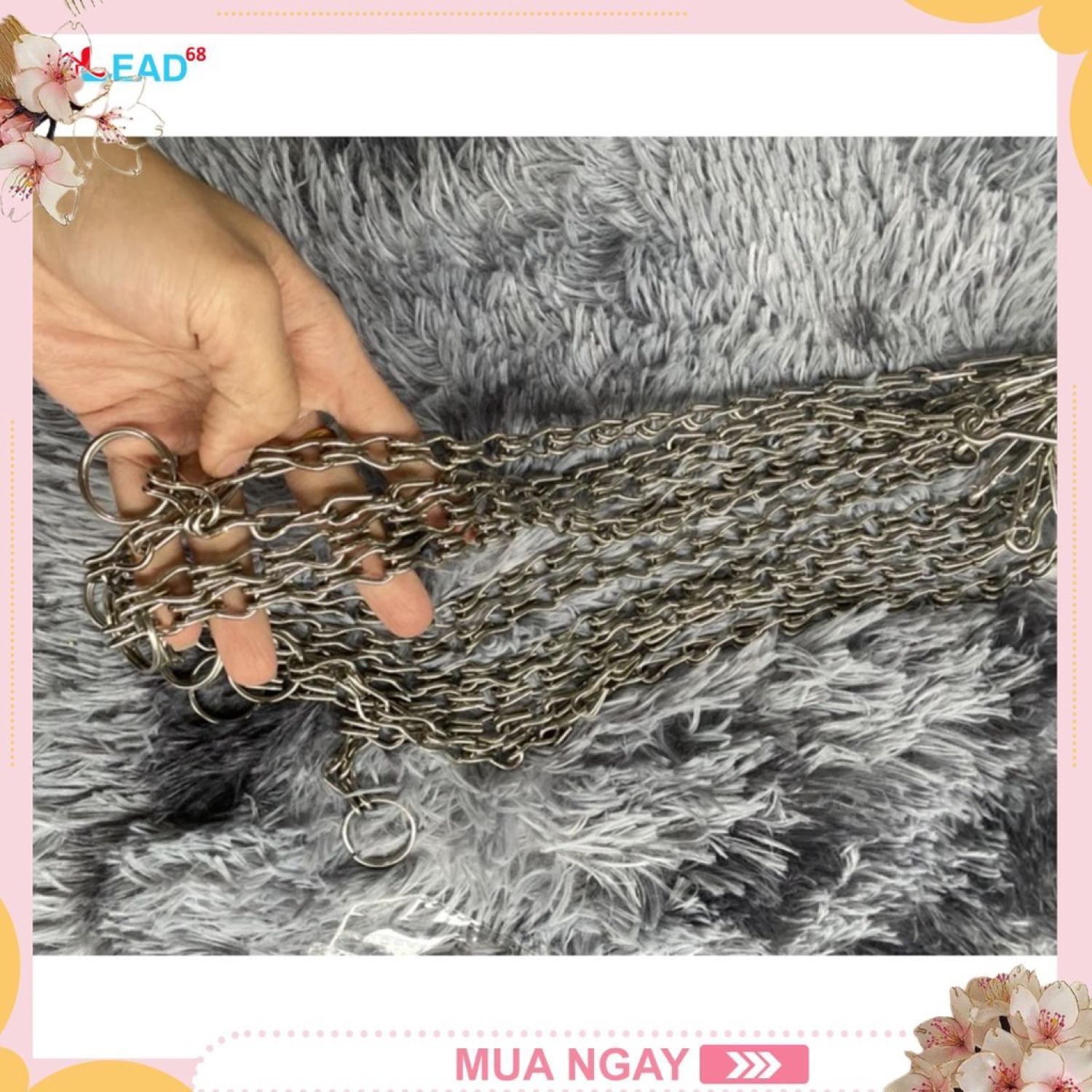 Cổ chó inox loại bé 30cm