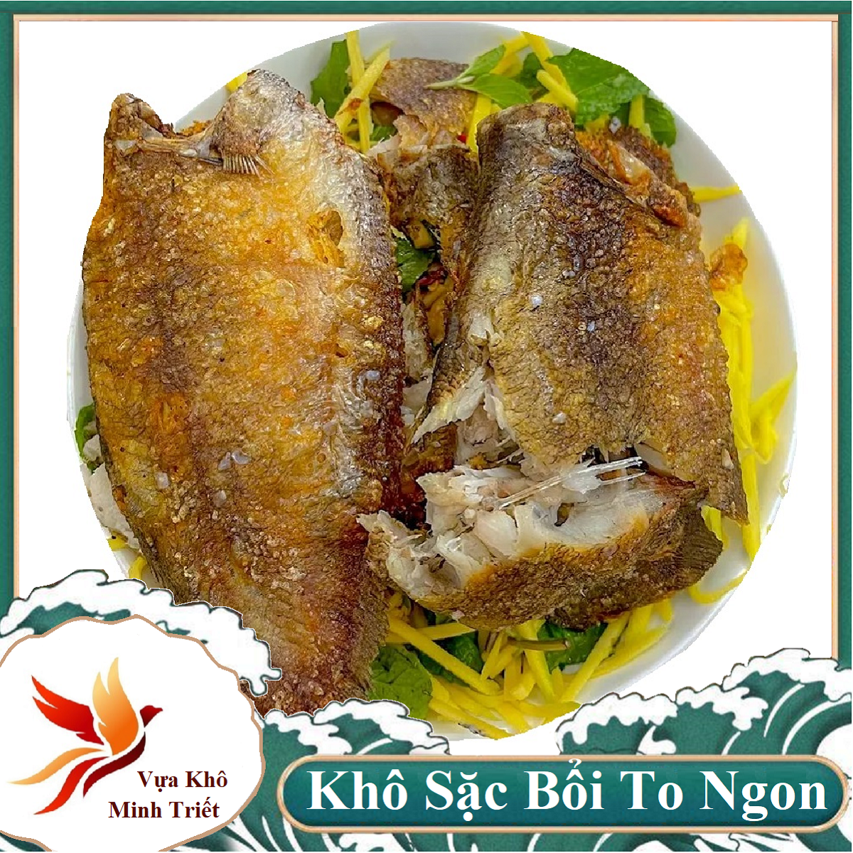 KHÔ CÁ SẠC THƯỢNG PHẨM- KHÔ CÁ SẠC KHÔNG ĐẦU LOẠI 1 (8-9 CON /KG) ĐẶC SẢN MINH TRIẾT CÀ MAU 500GR