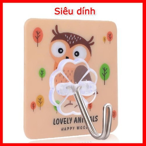 Móc dán tường siêu dính, Móc treo dán tường siêu khỏe, Móc dán có hình dễ thương