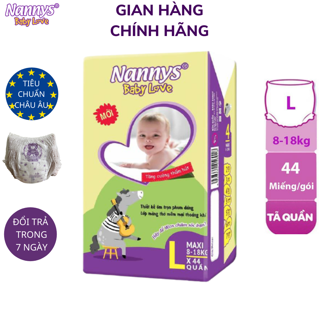 Tã/ bỉm quần nannys l 44 miếng