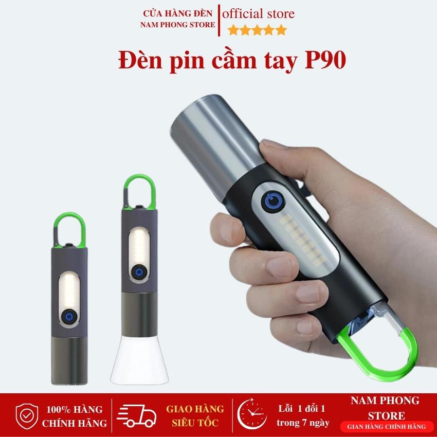 Đèn pin đèn pin led cắm trại di động đèn pin đèn pin có thể điều chỉnh zoomable đèn pin chống thấm nước side đèn cob đèn di động với 4 chế độ ánh sáng và móc cho ngoài trời nhà khẩn cấp