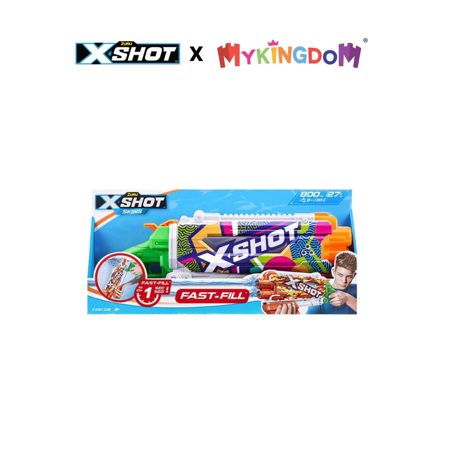 Đồ chơi phun nước thần công skins 800ml_ripple xshot x11855a