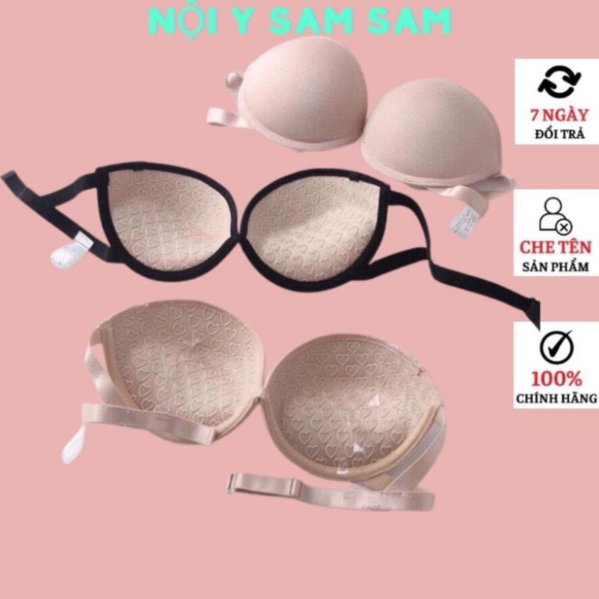  Áo cúp ngực đệm mút dày 2,5cm tặng kèm dây quai trong sau lưng xuất Nhật có mặc không dây chống tụt hàng loại 1 