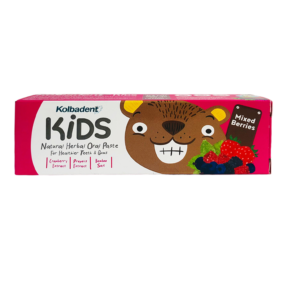 Kem đánh răng trẻ em Thái Lan KOLBADENT KIDS hương dâu có Xylitol - tuýp 50gr - Toothpast for kids